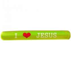 Opaska odblaskowa na rękę I (love) Jezus